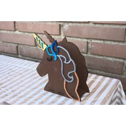 Servilletero de madera Capricornio para decoración de mesa