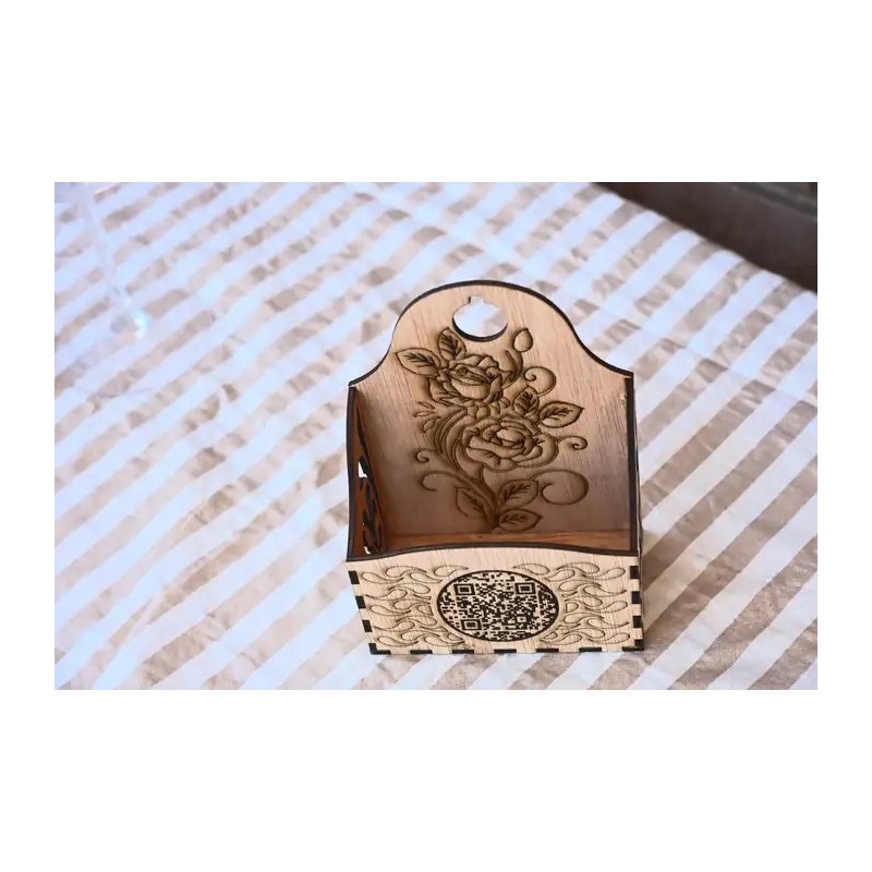 Cajita para especias con código QR – Hecha con materiales naturales, ecológicos y sostenibles