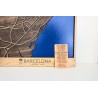 Cuadro de madera Barcelona artesanal