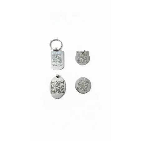 Placa para Mascotas con QR Personalizada | Identificación Segura