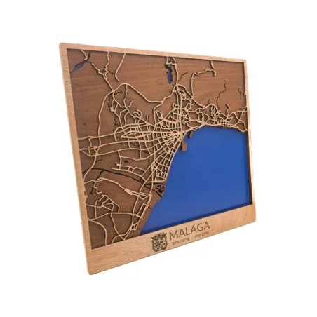 mapa costa del sol madera