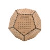 Calendario decorativo de madera para escritorio con diseño 3D