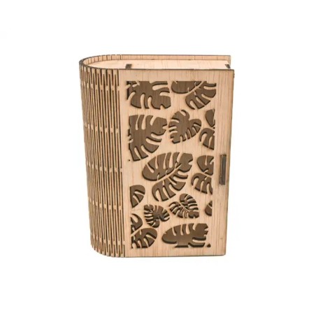 Portacuenta de madera para hostelería con acabado decorativo