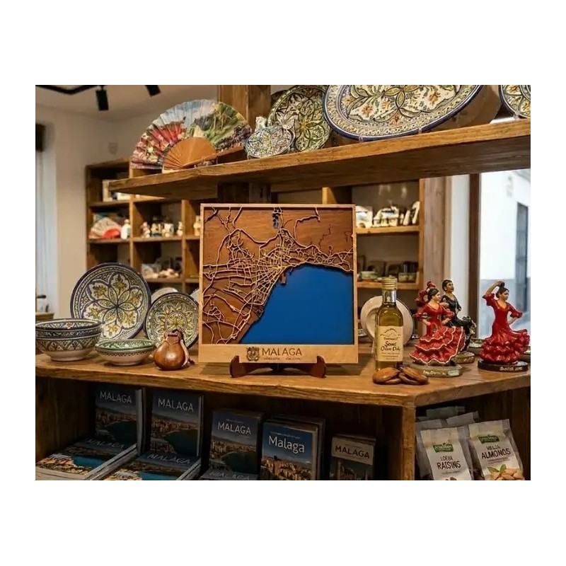 mapa decorativa malaga