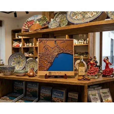 mapa decorativa malaga