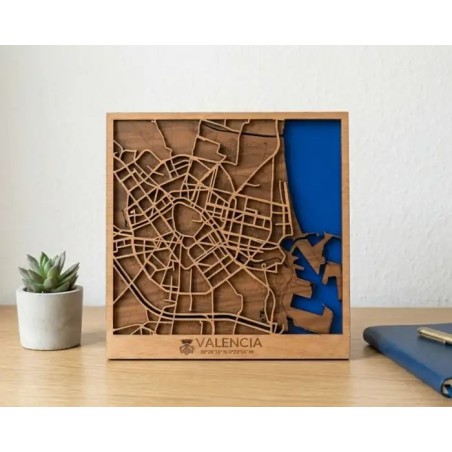 cuadro decorativo, mapa de valencia