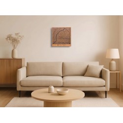 mapa valladolid en pared
