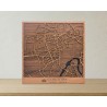 mapa de madera de cordoba en la mesa