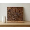 zaragoza mapa en la mesa