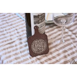 QR decorativo eco-friendly hecho a mano en madera natural