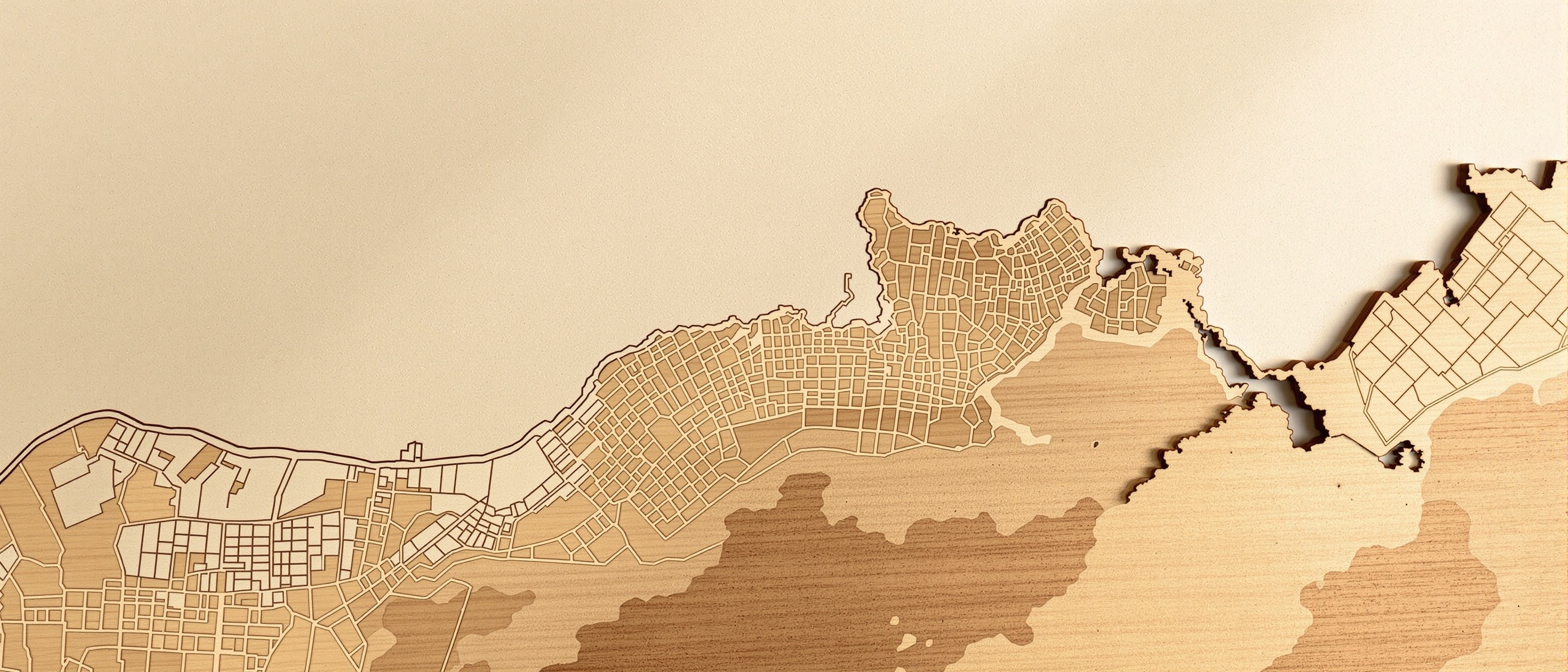 Mapas de madera personalizados